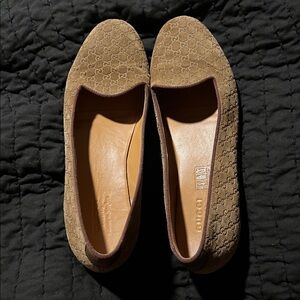 Brown Suede Loafers Gucci